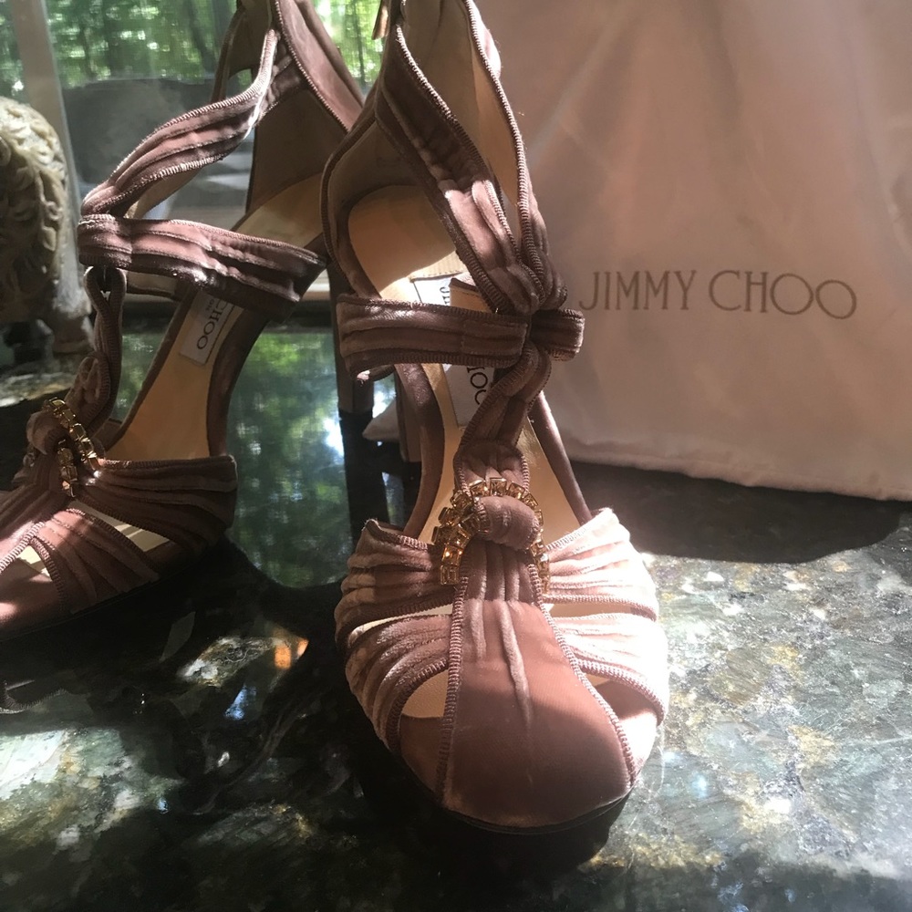 Jimmy Choo Krissy Velvet Sandal